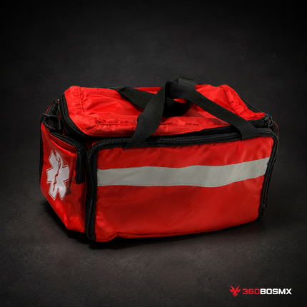 Mochila paramedico estrella vida emergencia SN129 - Rojo - 360BOSMX