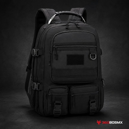Mochila Militar 21 lts, Gran Capacidad, Marca HWZ JYB132 - Negro - 360BOSMX