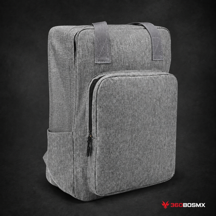 3 en 1 Mochila maletín +lonchera +lapicera laptop porta botellas 15 lts DNB261 - Gris perla - 360BOSMX