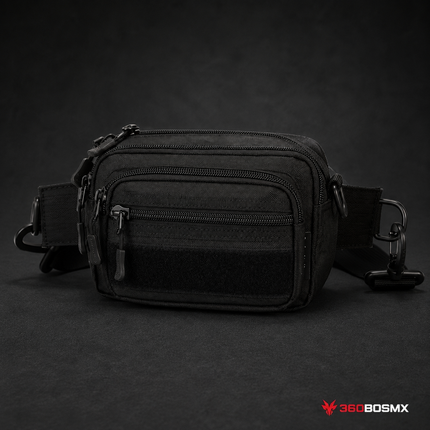 Bolsa COLUM múltiple función,mariconera, Chaleco molle compartiminetos BK8007 - Negro - 360BOSMX