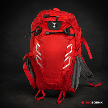Mochila Alpinismo Funda Cubre Lluvias Arnés malla Reforzado BK-0120 - Rojo - 360BOSMX