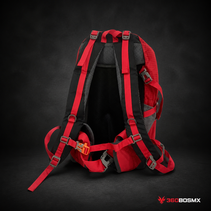 Mochila Alpinismo Funda Cubre Lluvias Arnés malla Reforzado BK-0120 - Negro - 360BOSMX