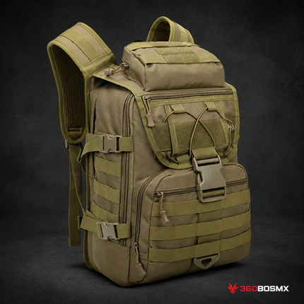 Mochila Táctica Militar Escuela 40 Lts  MARCA LJK SN262 - Caqui#1 - 360BOSMX