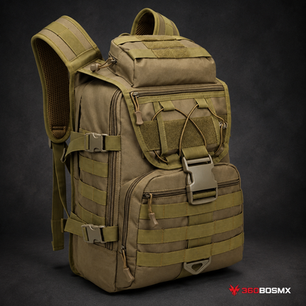 Mochila Táctica Militar Escuela 40 Lts  MARCA LJK SN262 - Negro#3 - 360BOSMX