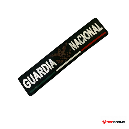 Parche PVC con velcro Guardia Nacional águila delgada para chaleco QZ00 MP