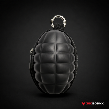 Granada Cartera Llavero Militar Táctico Monedero SN851 - Negro - 360BOSMX