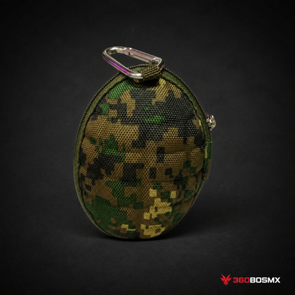 Granada Cartera Llavero Militar Táctico Monedero SN851 - Verde pixel - 360BOSMX