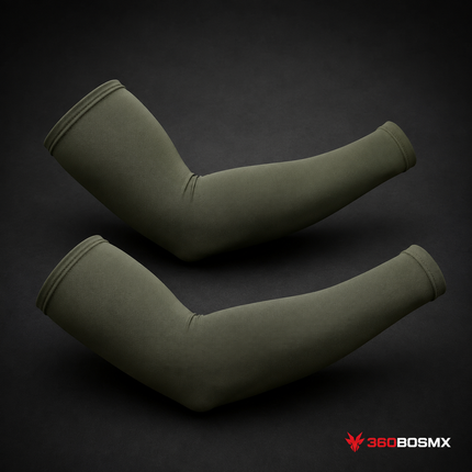 Mangas protectoras SOL / FRIO Deportes-Trabajo, Moto, GYM, Militar, Gotcha, Airsoft PJ403 - Verde militar