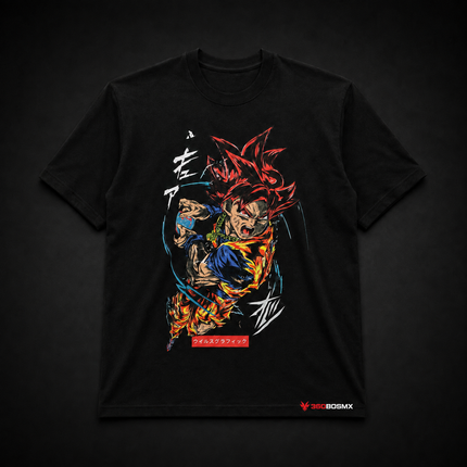 Playeras efecto fluorescente doble estampado 100% Algodón SN135 - Dragon ball - Talla G