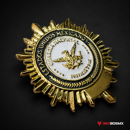 Placa de identificación guardia nacional SN162 - 360BOSMX