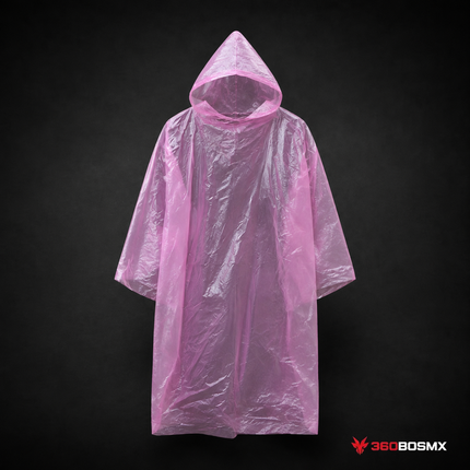 Impermeables Desechables con Capucha – Unisex 5 colores Surtidos YUJ071 - 360BOSMX