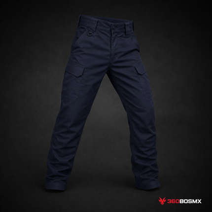 Pantalón COMBATE tela RIPSTOP Multi Compartimientos Trabillas Anchas uso rudo GJKZ-1 - Azul marino / XL - 360BOSMX