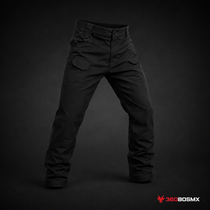 Pantalón COMBATE tela RIPSTOP Multi Compartimientos Trabillas Anchas uso rudo GJKZ-1 - Negro / 3XL - 360BOSMX