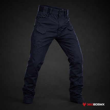 Pantalón COMBATE tela RIPSTOP Multi Compartimientos Trabillas Anchas uso rudo GJKZ-1 - Azul marino / 3XL - 360BOSMX