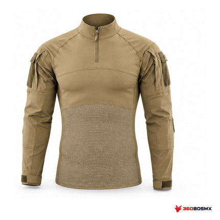 Camisa táctica rápida híbrida, Caqui