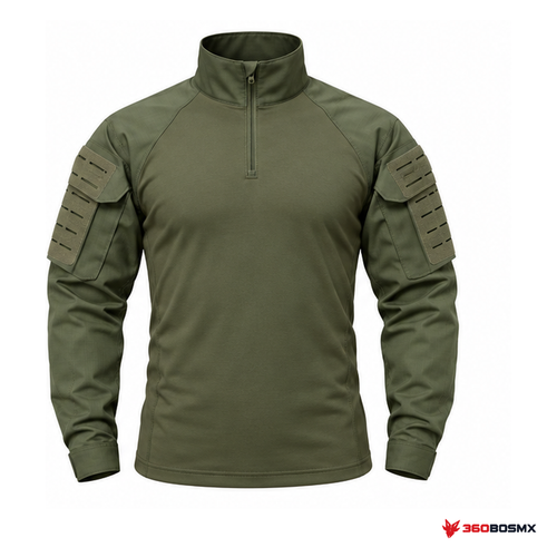 Camisa táctica rápida de algodón, Verde