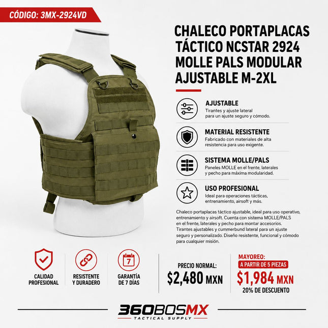 Chaleco Tactico Porta Placas
