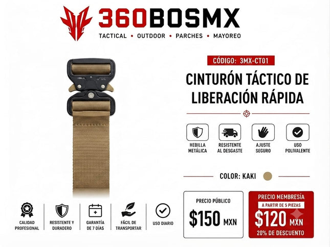 Cinto Tactico Liberacion Rapida C1  Caqui M