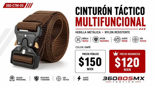 Cinturon Tactico Multifuncional