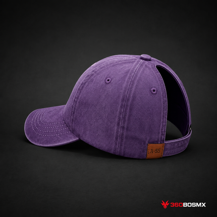 Gorra Deportiva con Abertura para Cola de Caballo A-55 - Morado