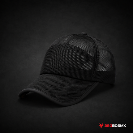 Gorra Deportiva de Malla PJ005 / MZ-005 - Negra