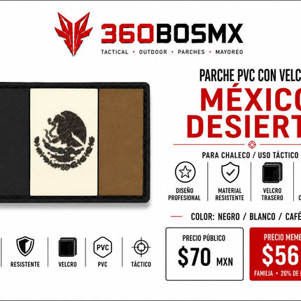 Parche PVC c/ Velcro Bandera