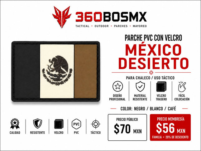 Parche PVC c/ Velcro Bandera