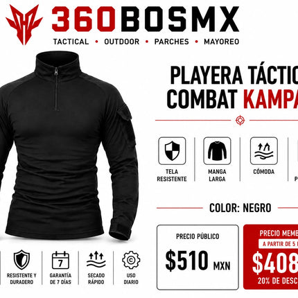 Camisa Combate Manga Larga