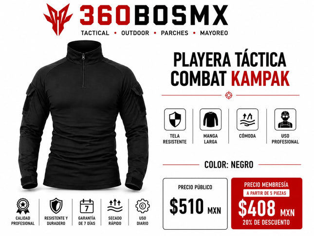 Camisa Combate Manga Larga