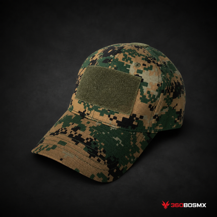 Gorra Táctica con Panel GTM-L - Verde Pixel