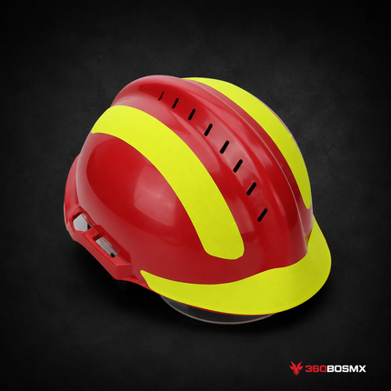 Casco de Rescate para Bombero MZ012 - Rojo