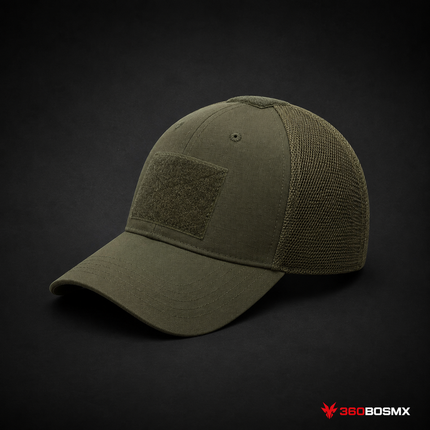Gorra Táctica con Malla BQM / MZ-016 / PJ-078 - Verde