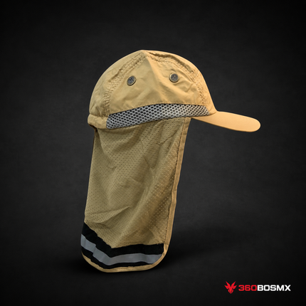 Gorra con Cubre Nuca de Malla MZ-009 - Caqui