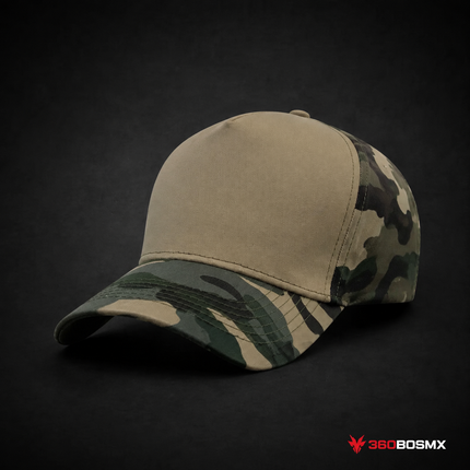 Gorra Militar con Visera Camuflada MZ-011 - Caqui
