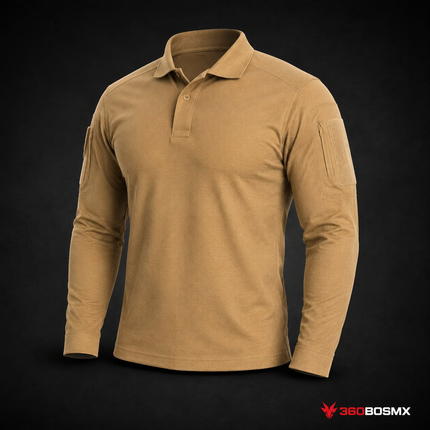 Polo Táctica de Manga Larga SN174 - Caqui - Talla XL