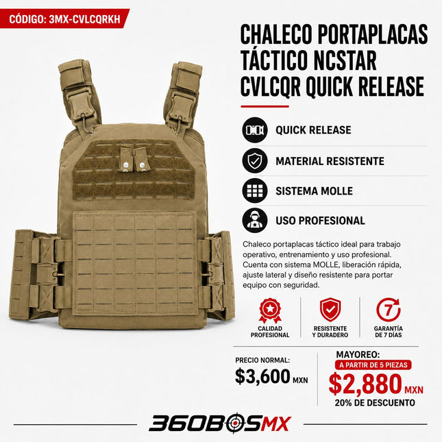 Chaleco Tactico Porta Placas M
