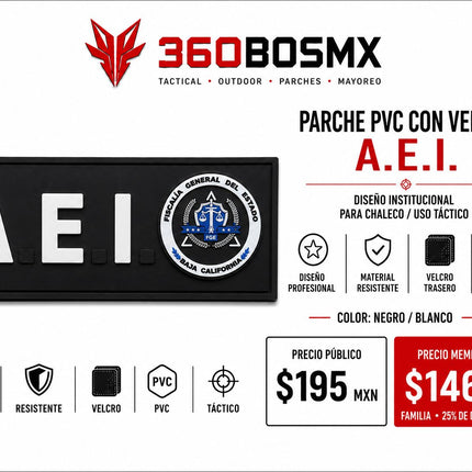 Parche PVC c/ Velcro AEI