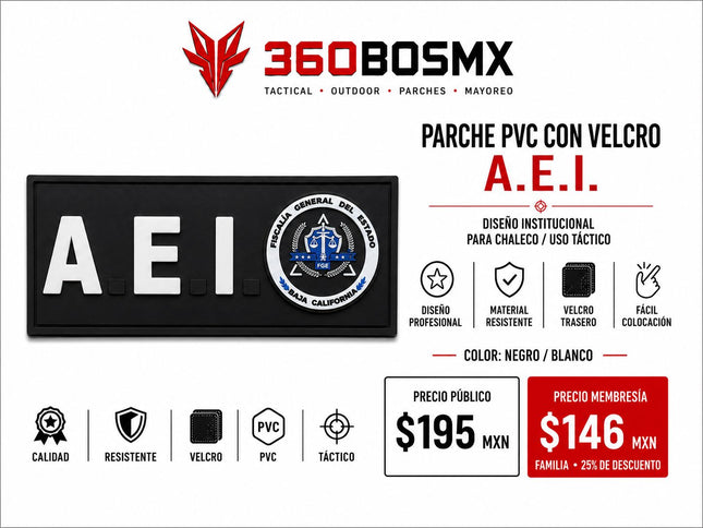 Parche PVC c/ Velcro AEI