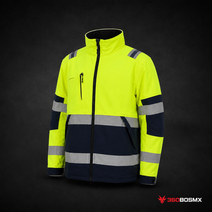 Chamarra Softshell de Alta Visibilidad GJP-075 - Talla L