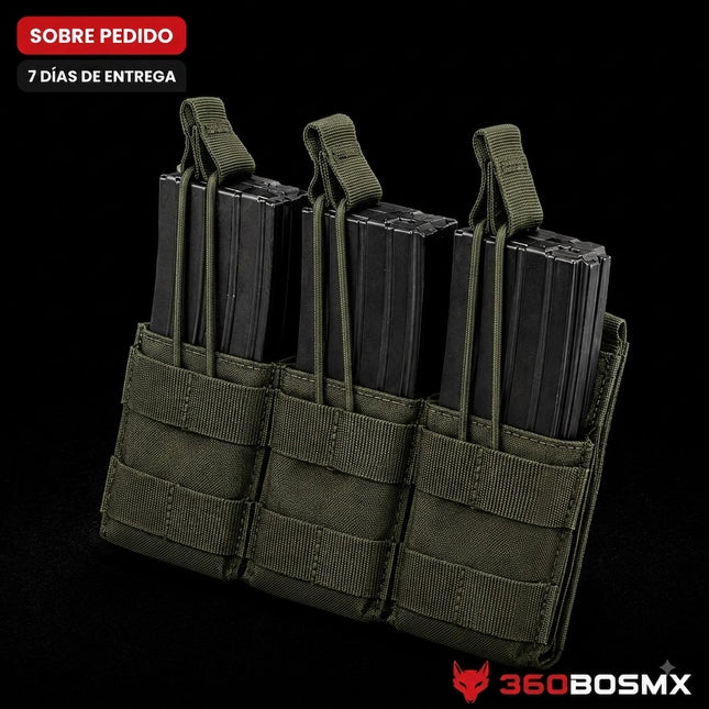 SOBREPEDIDO Condor MA44 Triple Stacker MOLLE Open Top Mag Pouch MP