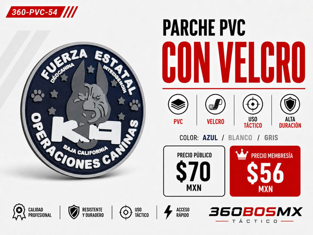 Parche PVC  c/ Velcro