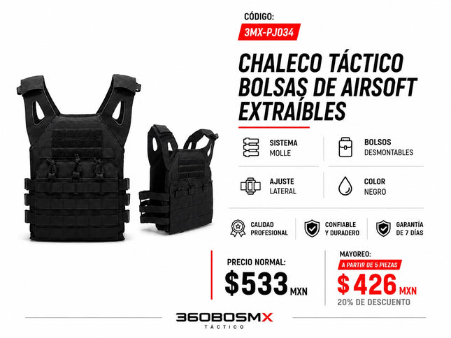 Chaleco Tactico Airsoft