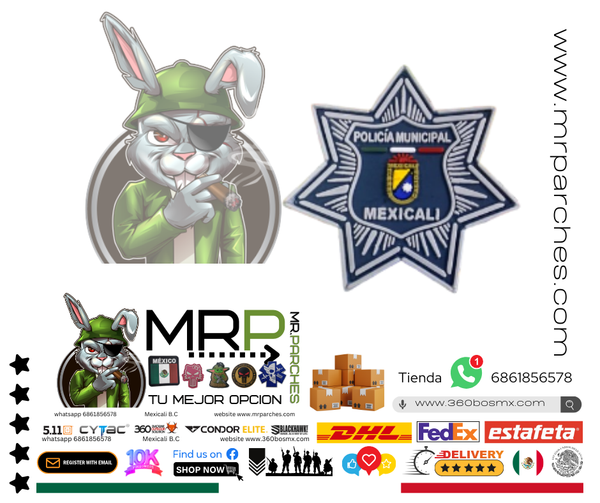 Parche PVC C/ Velcro Policia Municipal	40	3BM-0325 C20 JD MP MM