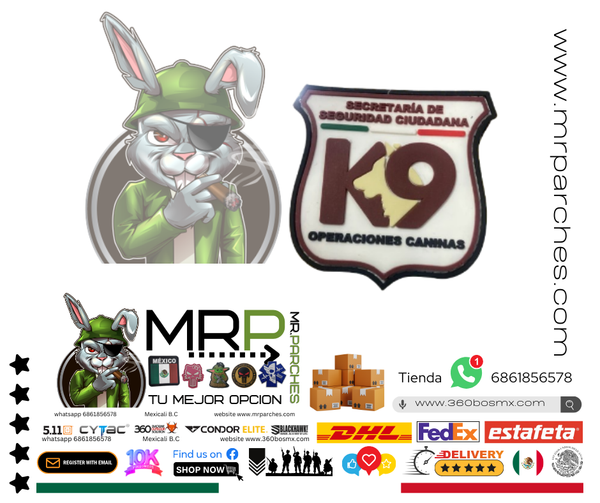 Parche PVC C/ Velcro K9 Estatal	40	3BM-0322  C20 JD MP MM