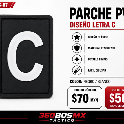 Parche PVC  c/ Velcro