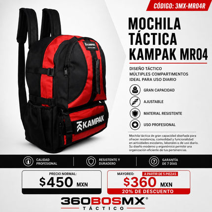 Mochila Tactica KAMPAK Negro