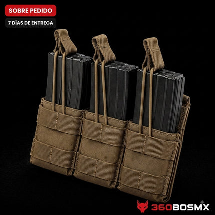 SOBREPEDIDO Condor MA44 Triple Stacker MOLLE Open Top Mag Pouch