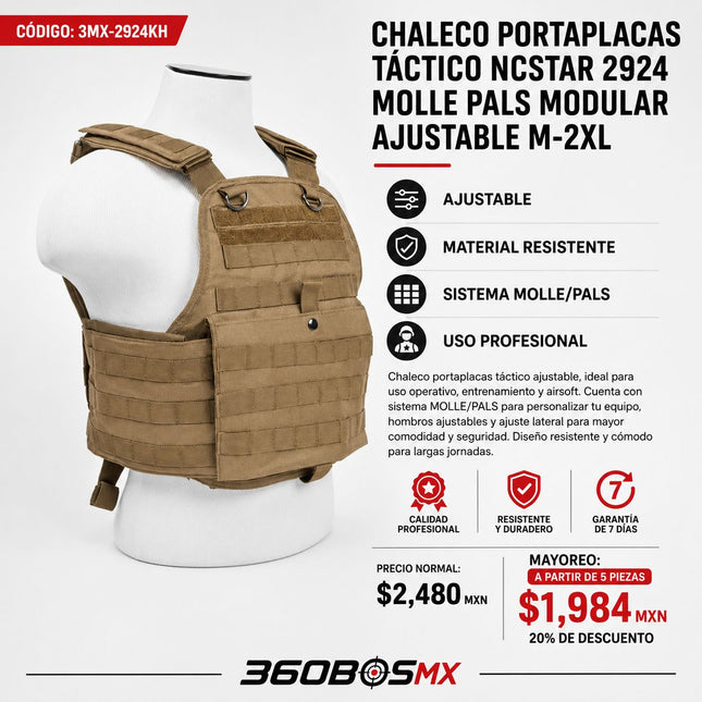 Chaleco Tactico Porta Placas