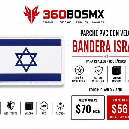 Parche PVC c/ Velcro Bandera