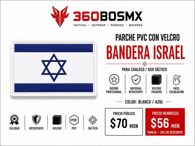 Parche PVC c/ Velcro Bandera